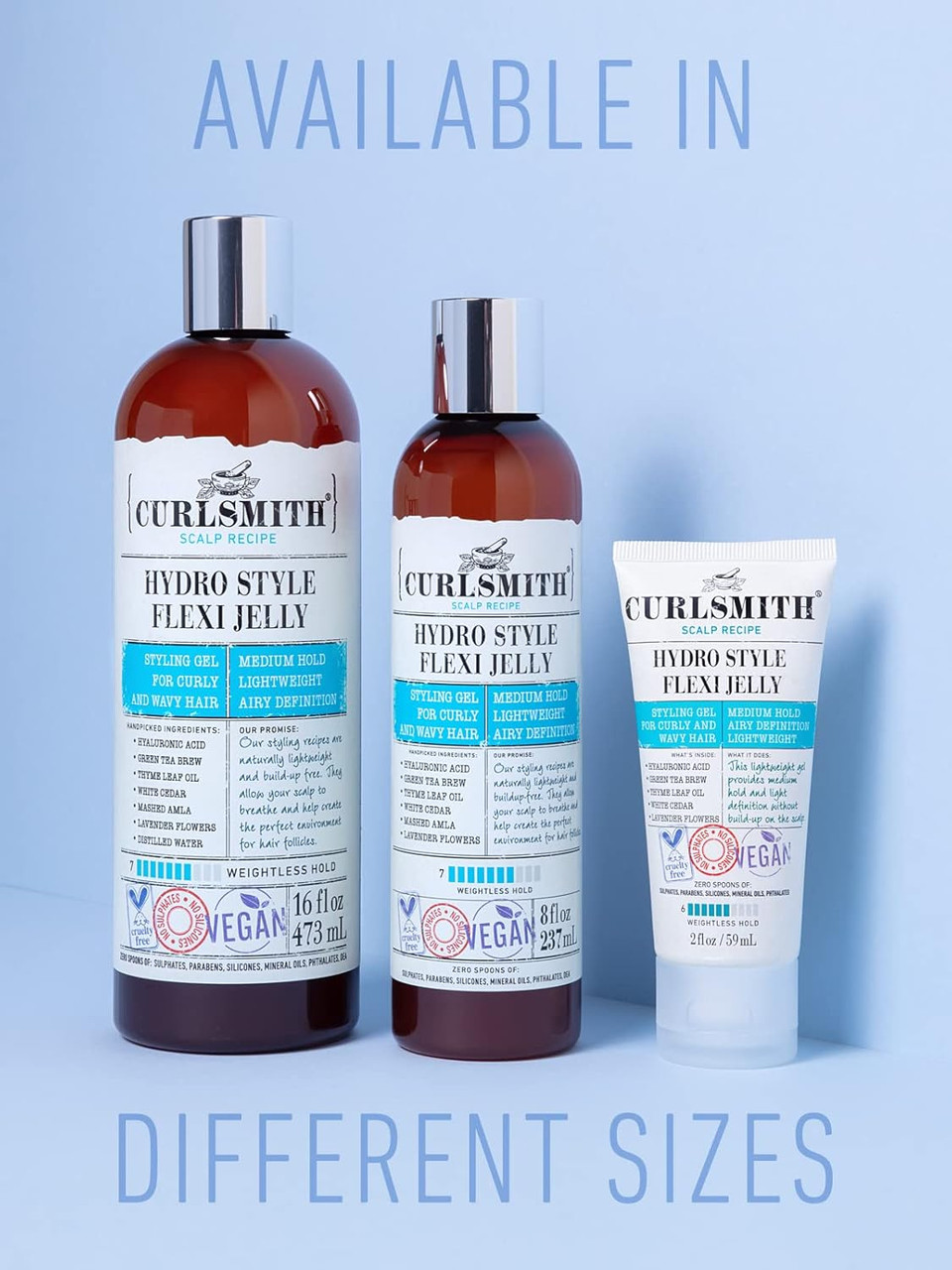 Curlsmith - Hydro Style Flexi-Jelly - Vegan Defining Gel for Wavy, Curly or Coily Hair (237ml) Curlsmith - Hydro Style Flexi-Jelly - Vegan Defining Gel for Wavy, Curly or Coily Hair (237ml)