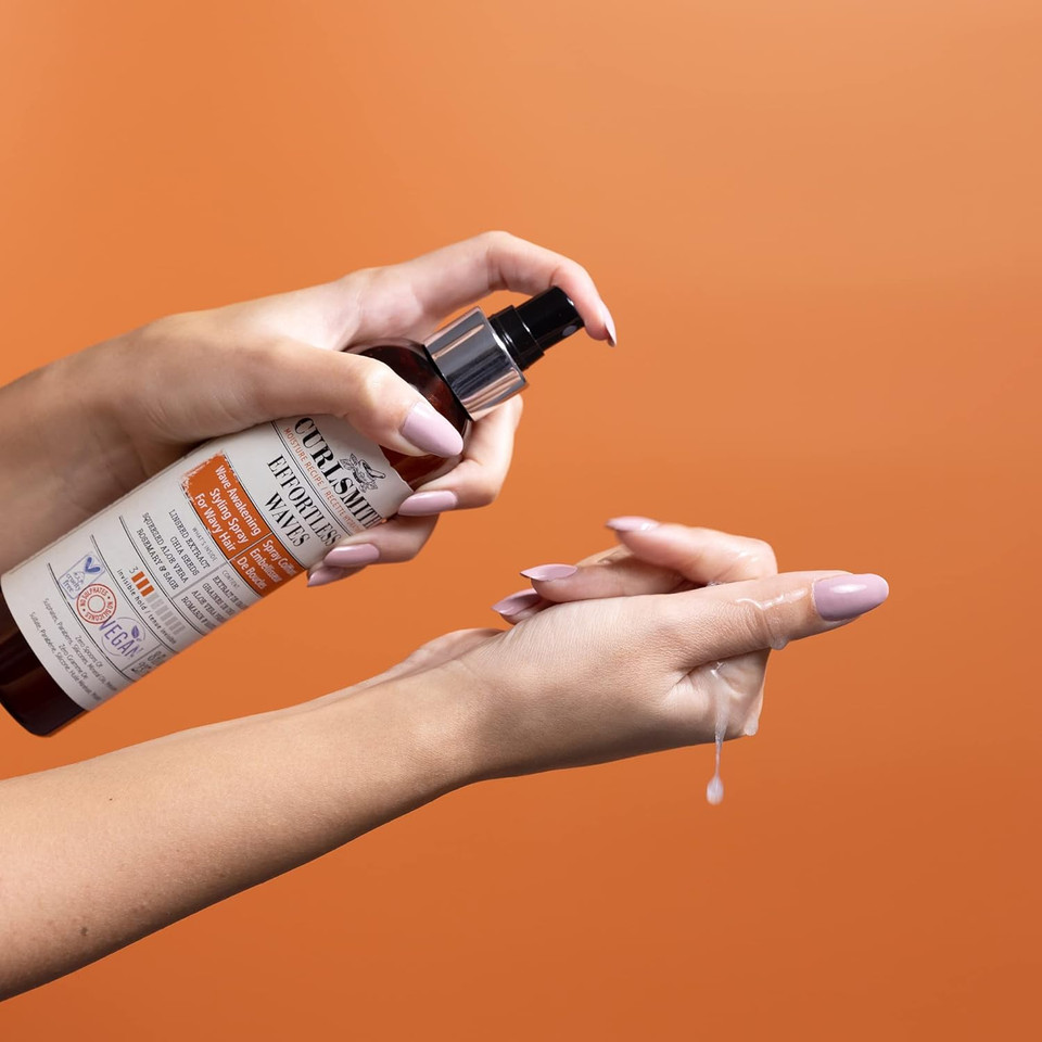 CURLSMITH - Effortless Waves Styling Spray, Lightweight and Moisturising, Reduce Frizz, Natural Look, For Wavy and Curly Hair, Vegan (59ml)