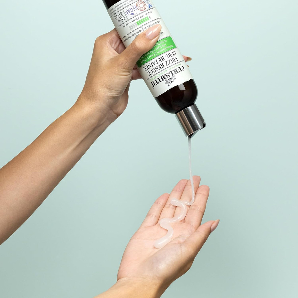 Curlsmith - Frizz Rescue Curl Retainer, Jelly Hair Styler, Non-Sticky, Frizz Control, Humidity Protection, For All Curl Types, Vegan, 237ml/8 fl oz