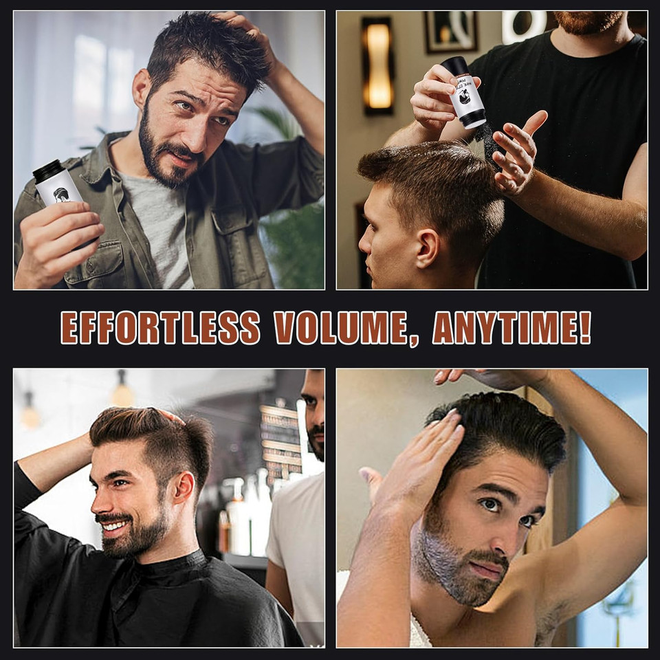 Hair Styling Powder for Men, Hair Texture Powder for Men, Natural Look Mens Styling Powder - Matte Texture Long-lasting Hold and Easy to Apply with No Oil or Greasy Residue, 10g