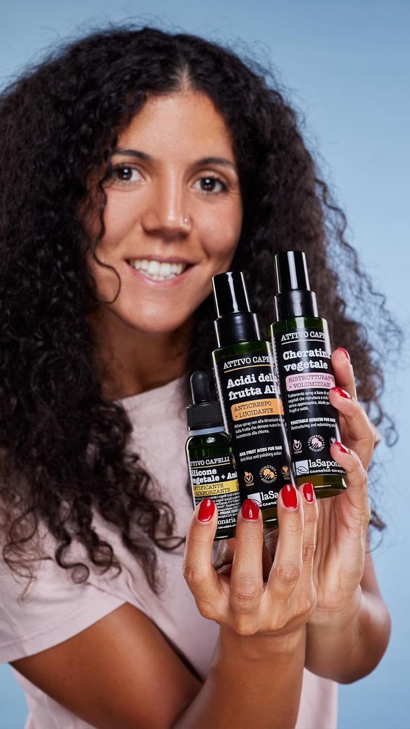 La Saponaria | Vegetable Keratin, Active Hair Spray Restructuring and Volumizing