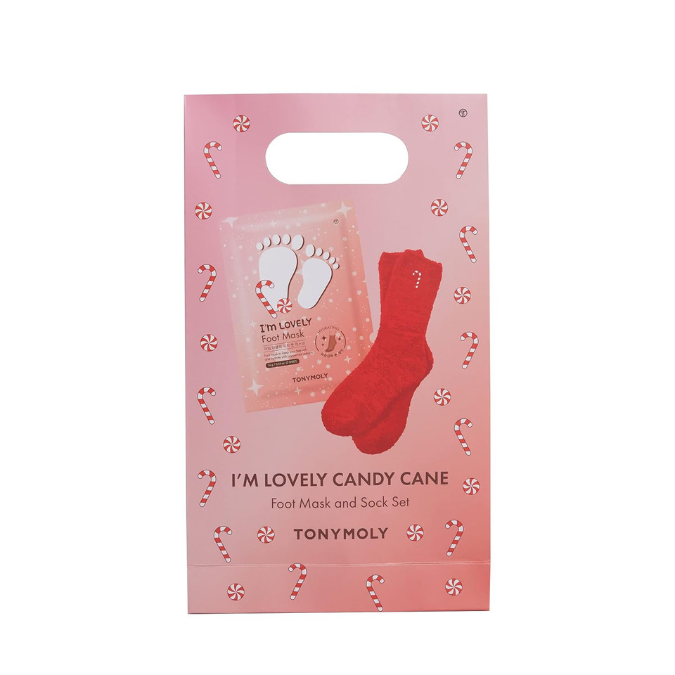 Tonymoly I'M Lovely Candy Cane Foot Mask Set