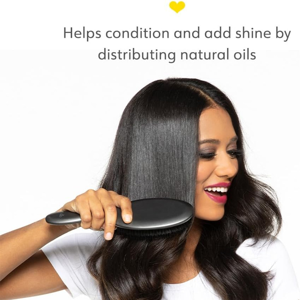 Drybar Bristle Hair Brushes - The Flat Mate range || Handcrafted boar bristle brush, premium boar and nylon bristles, lightweight imported beechwood, helps condition & add shine || All hair types