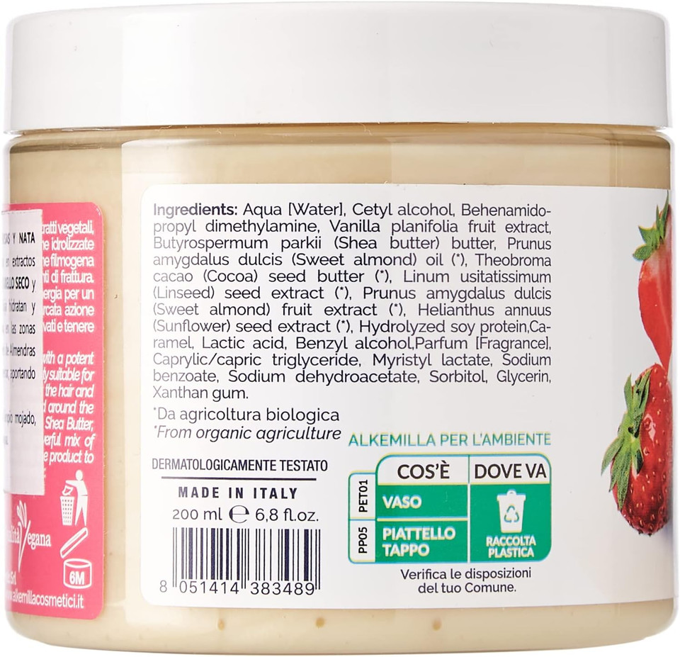 ALKEMILLA Maschera Fragole Panna