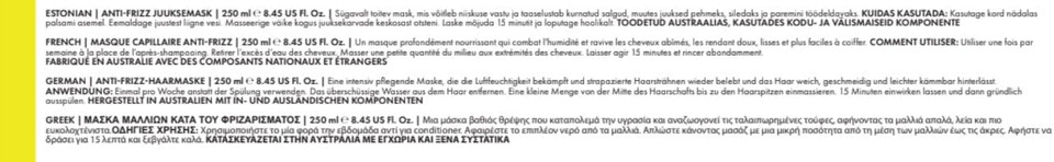 BondiBoost Anti-Frizz Smoothing Hair Mask-SiliconeFree,Aloe-Based Deep Conditioning Treatment with vegetable squalane(Sugarcane),Hyaluronic Acid 7 Oil Blend for Glossy Hair-Vegan & Cruelty-Free,200ml