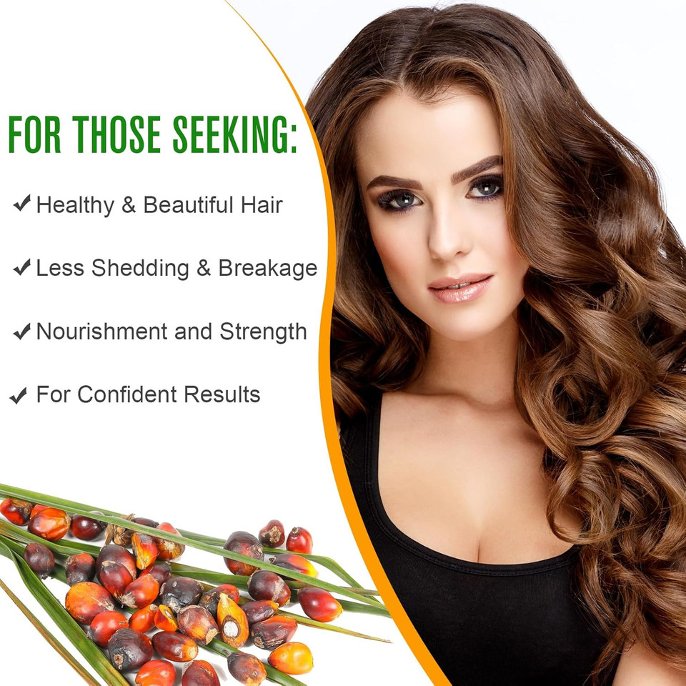 Batana Natural Oil for Hair Growth - Repairs Damaged Hair, Thicker Fuller Hair, Face & Body Massage Oil