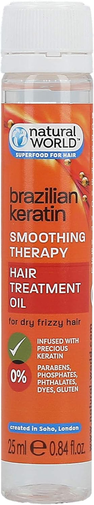 Natural World Brazilian Keratin Smoothing Therapy Hair Treatment Oil Natural World Brazilian Keratin Smoothing Therapy Hair Treatment Oil