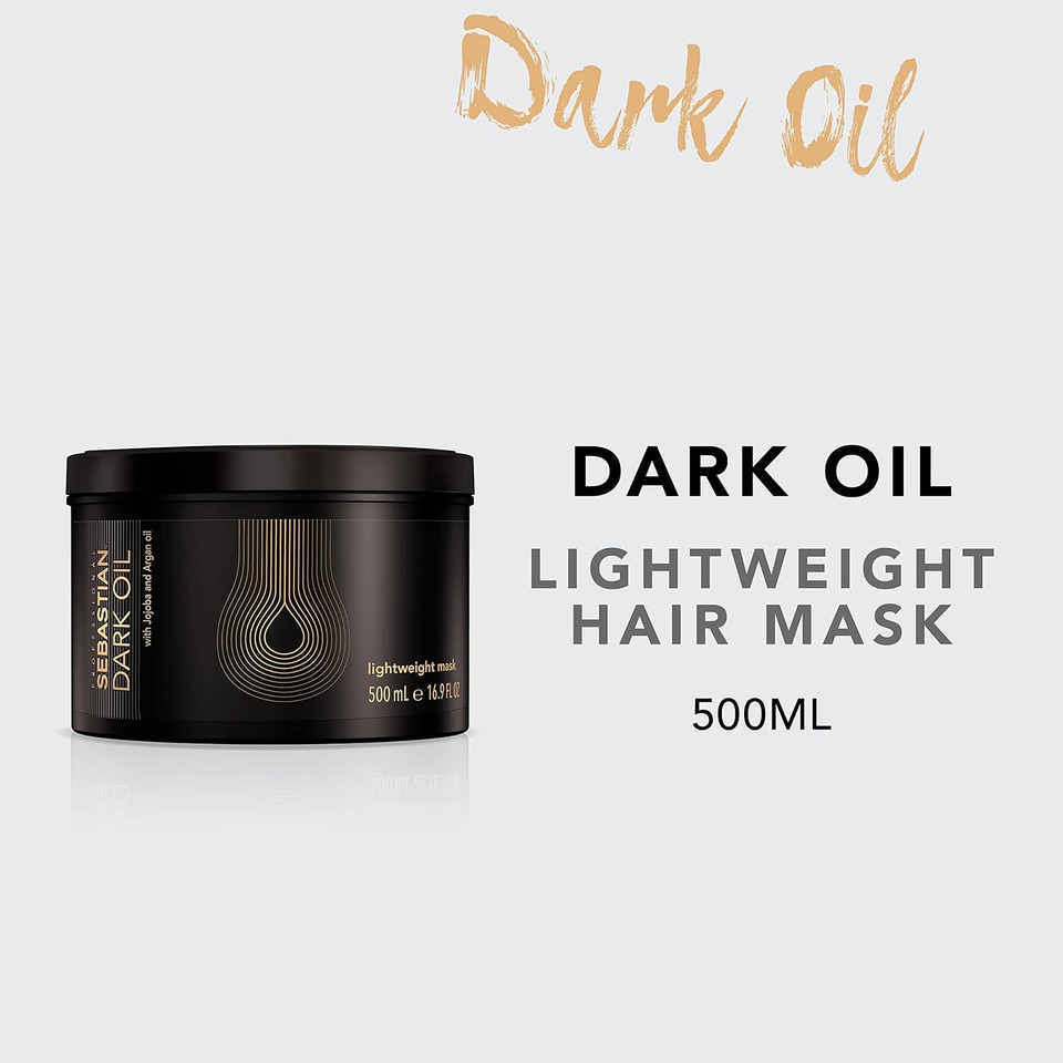 Sebastian Professional Dark Oil Lightweight Mask | Smoothen & Nourish | Add Natural Body | For All Hair Types
