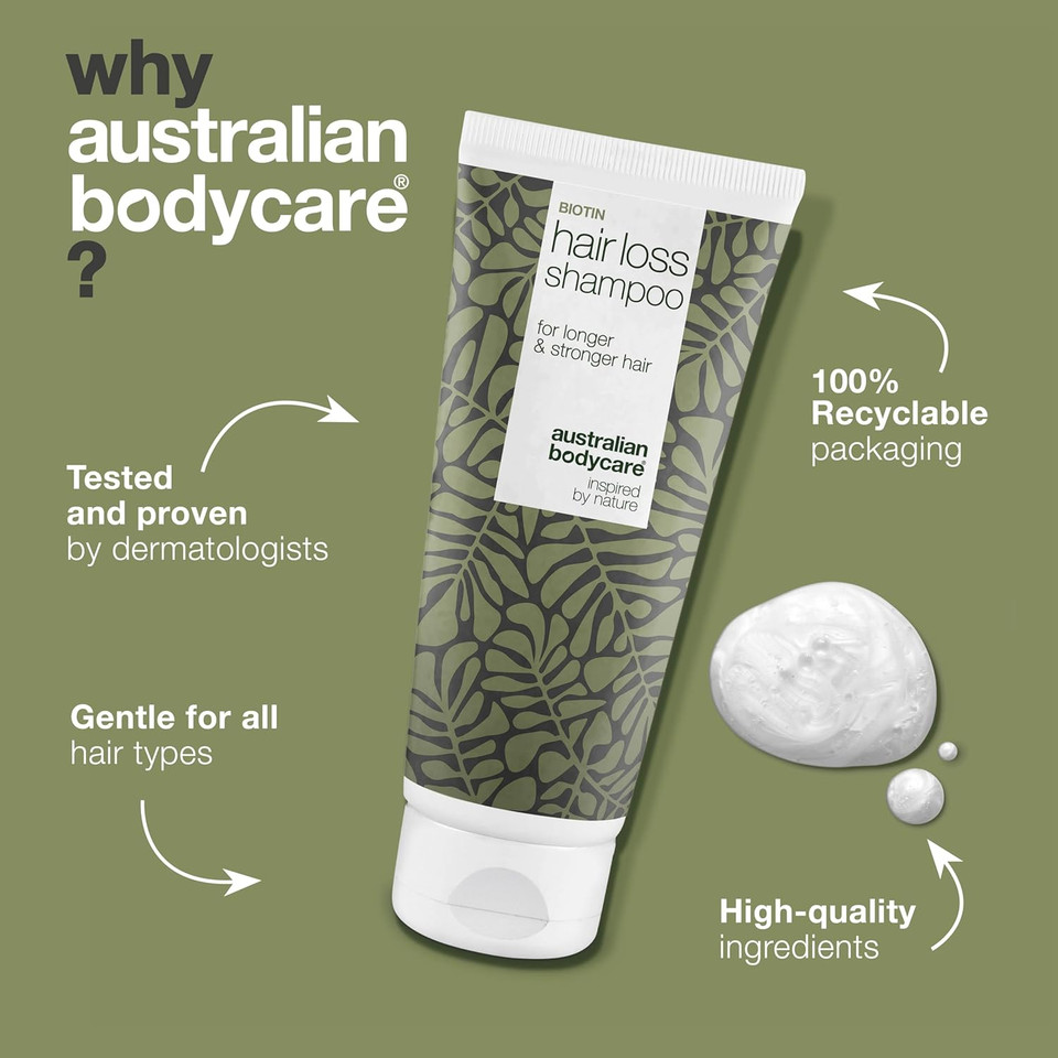 Australian Bodycare Hair loss Shampoo 500ml | Ideal for anyone experiencing hair loss or has very fine, thin hair | Stimulates hair growth, Great for slow growing hair | With Caffeine