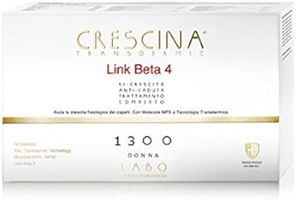 LABO CRESCINA TRANSDERMIC LINK BETA-4 Complete Treatment 1300 Woman 10+10 Vials