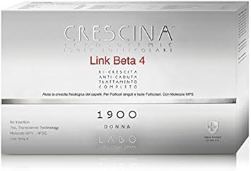 Labo Crescina Islands follicolari Link beta-4 Anti-fall Hair Complete Treatment 1900 Women's 20 + 20 ampoules