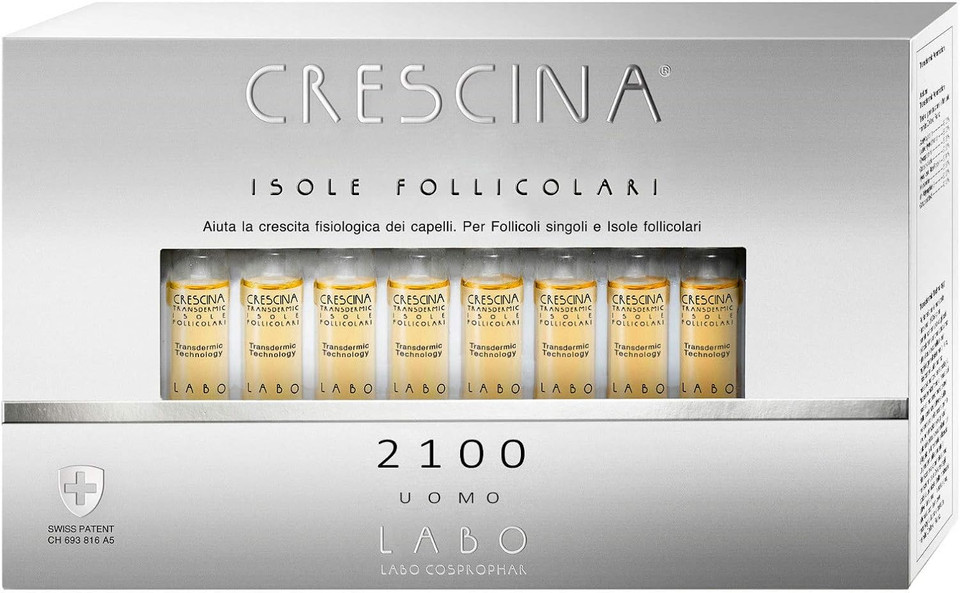 LABO GROWTH Hair Growth Treatment FOLLICULAR ISLANDS 2100 MAN 20 Vials