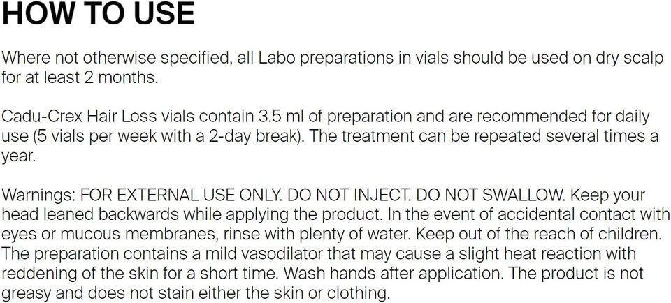 Cadu-Crex Advanced Hair Loss Woman 40 vials x 3.5ml