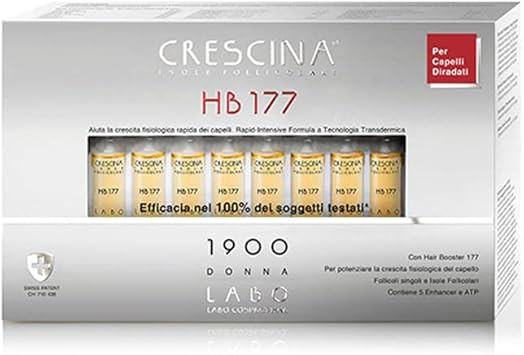 Crescina Transdermic Follicular Islands HB 177 Hair Booster Treatment for Hair Regrowth 1900 Men 20 vials