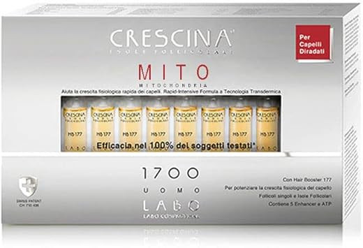 CRESCINA Transdermic Mito Hair Regrowth Treatment, 70 ml Lotion, for Men-Women