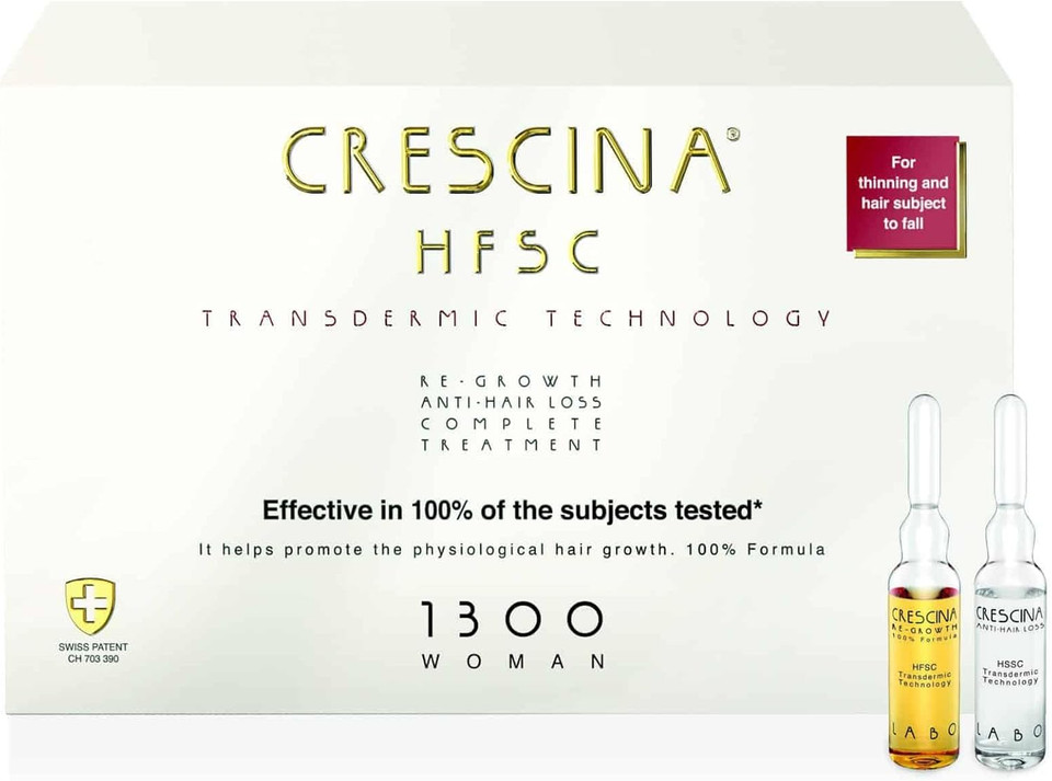 CRESCINA HFSC TRANSDERMIC technology ampoule complex for restoring hair growth and against hair loss, 1300, N 20+20