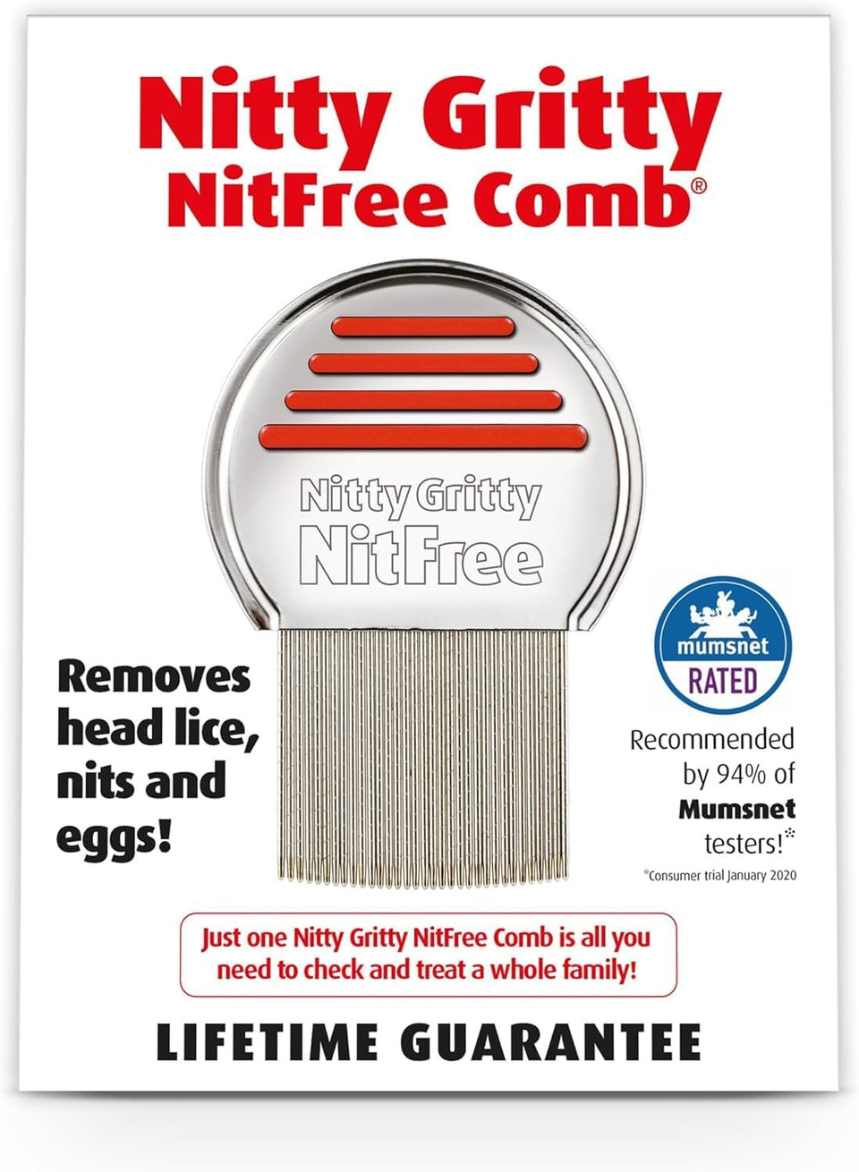 Nitty Gritty NitFree Comb (Pack of 2)