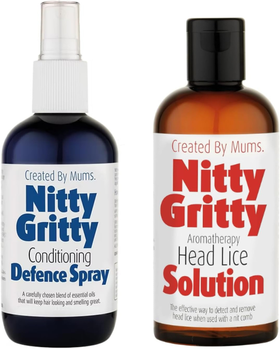 Simpul Nitty Gritty Head Lice Treatment & Defence Bundle  Head Lice Solution 150ml & Defence Spray 250ml  Natural, Non-Toxic Lice Removal & Prevention for Kids & Adults