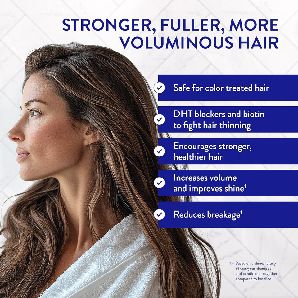Routine Wellness Anti-Thinning Shampoo and Conditioner Set for Thinning Hair - Biotin DHT Blocker Women & Men - Color Safe Shampoo for Hair Loss & Healthier Growth (Pack of 2) (Cucumber) Routine Wellness Anti-Thinning Shampoo and Conditioner Set for Thinning Hair - Biotin DHT Blocker Women & Men - Color Safe Shampoo for Hair Loss & Healthier Growth (Pack of 2) (Cucumber)