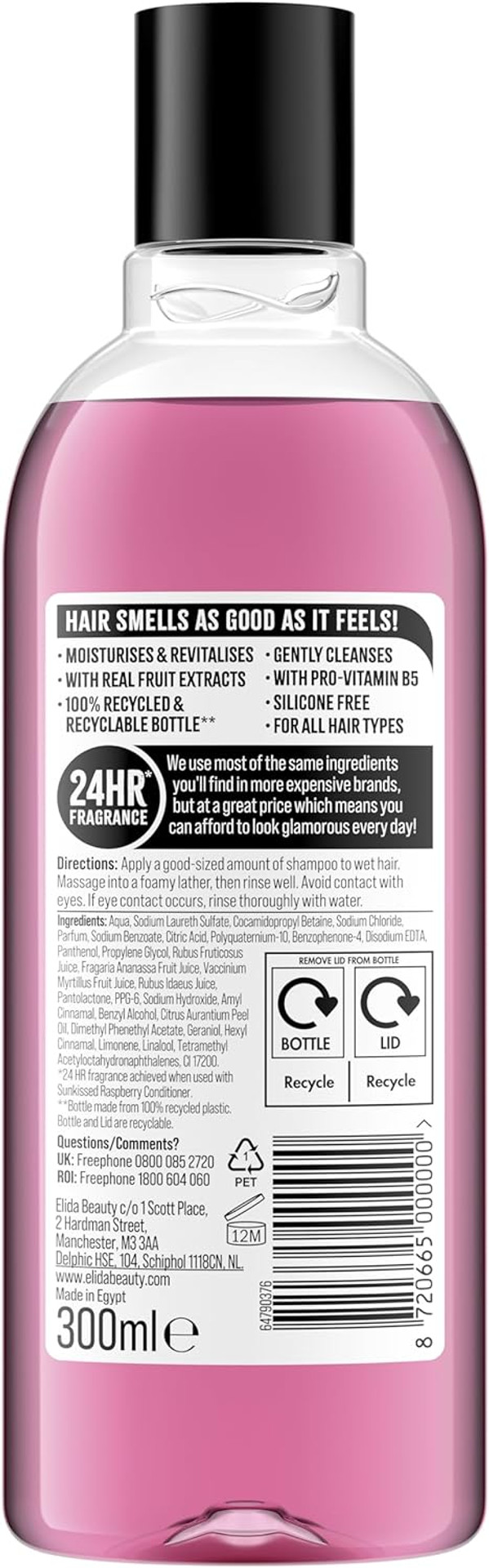 Alberto Balsam Sunkissed Raspberry Shampoo - 300ml - 24HR Fragrance - Pro-Vitamin B5 - All Hair Types Alberto Balsam Sunkissed Raspberry Shampoo - 300ml - 24HR Fragrance - Pro-Vitamin B5 - All Hair Types