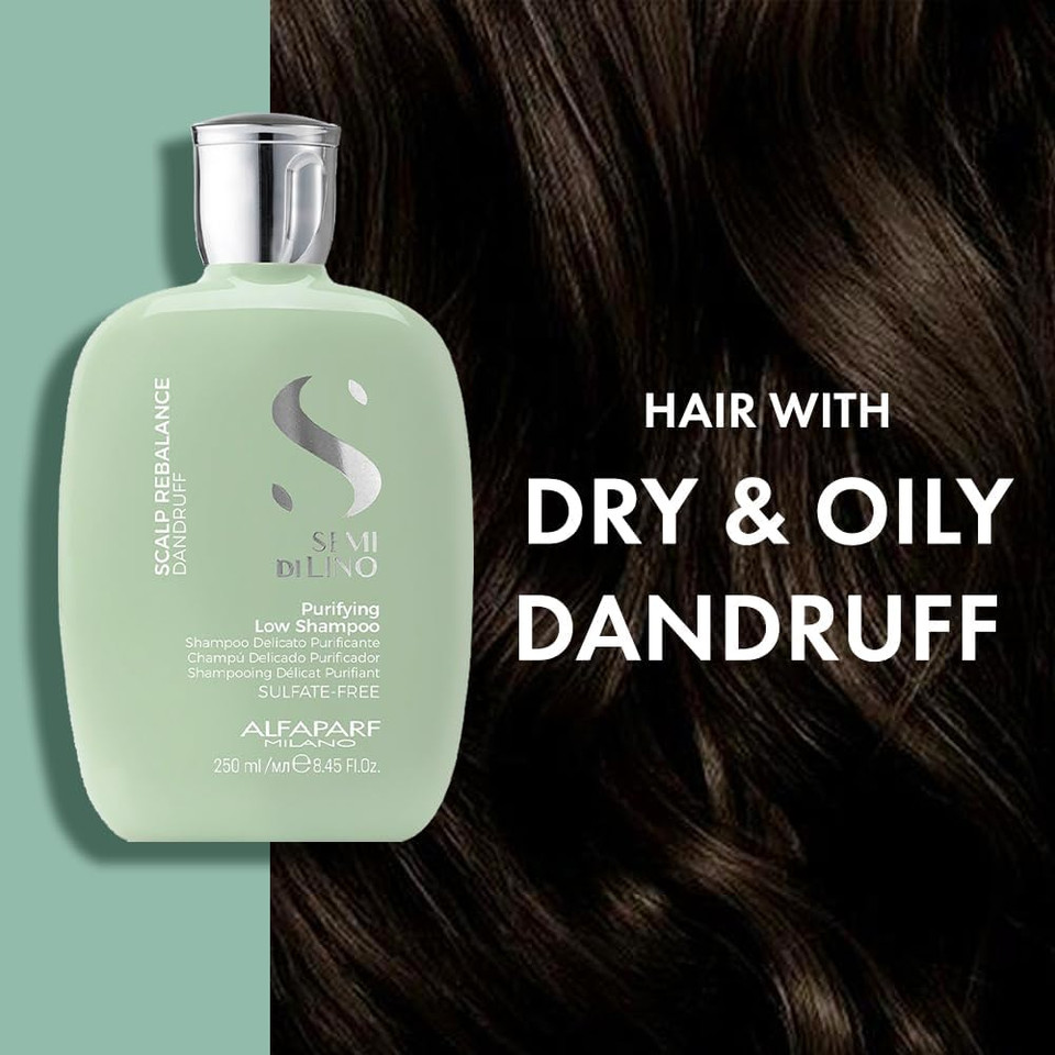 Alfaparf Milano Semi di Lino Scalp Rebalance Balancing Low Shampoo, 1 L, 8022297095929
