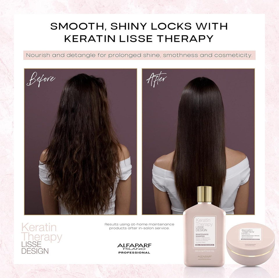 Alfaparf Milano Keratin Therapy Lisse Design Rehydrating Mask 200ml - rehydrating mask