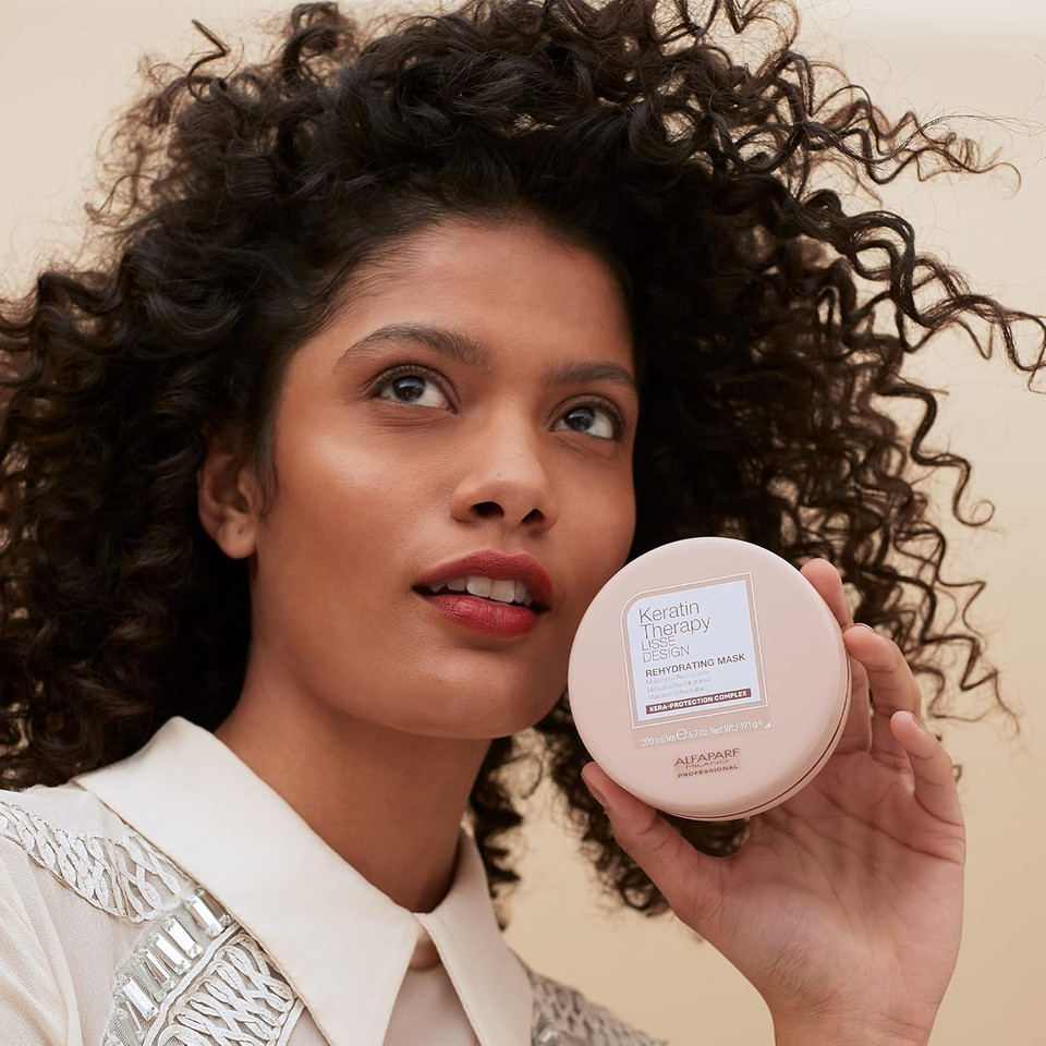 Alfaparf Milano Keratin Therapy Lisse Design Rehydrating Mask 200ml - rehydrating mask