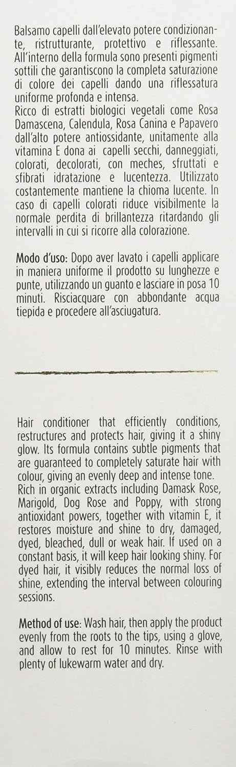 ALKEMILLA - Color Love - Color Conditioner for Warm Blonde Hair - Restructuring and protective - For brittle and dry hair - Organic - Natural - Vegan - Cruelty Free - 200 ml