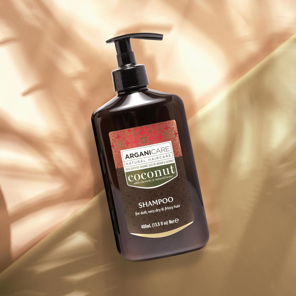 Arganicare | Coco range | ULTRA-NOURISHING AND MOISTURIZING SHAMPOO | With Organic Coconut | Cleans, Moisturizes and Revitalizes | Retains the Radiance | High hydration | Dry & Damaged Hair | 400mL