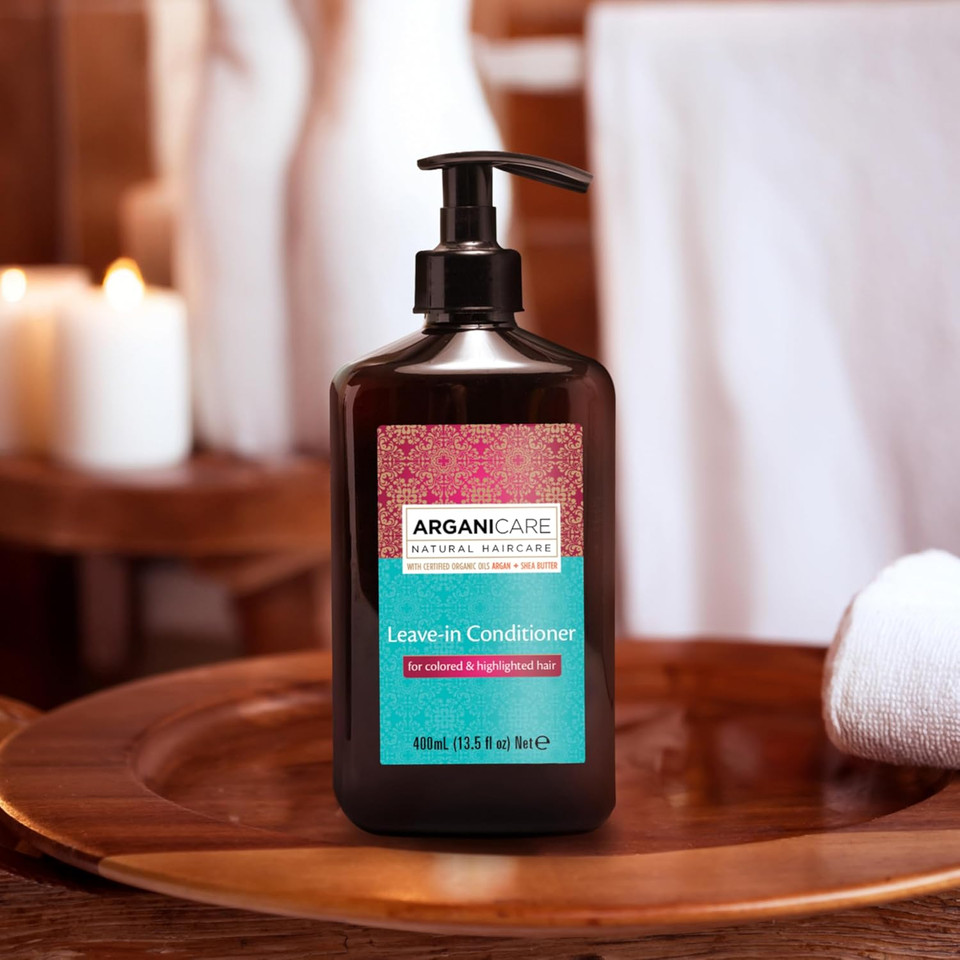 Arganicare | Argan range | LEAVE-ON PROTECTIVE MOISTURIZING CARE | With organic Argan oil | colored hair | Restores vitality | Enhance color | Brings Flexibility and Shine | 400mL Arganicare | Argan range | LEAVE-ON PROTECTIVE MOISTURIZING CARE | With organic Argan oil | colored hair | Restores vitality | Enhance color | Brings Flexibility and Shine | 400mL