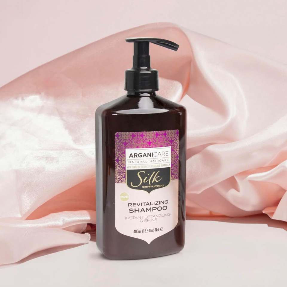 Arganicare Set of Duo Revitalising Shampoo and Conditioner with Silk Protein