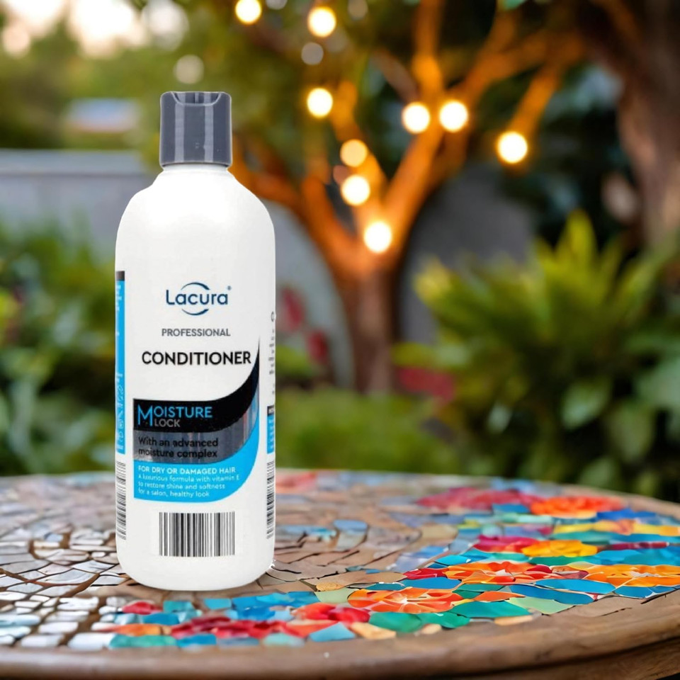 ark future Lacura Professional Conditioner  Nourishing & Moisturizing Hair Care for Soft, Smooth, & Healthy Hair 2 x 500 ml (Shampoo & Conditioner Protection)