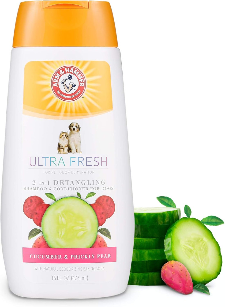Arm & Hammer Ultra Fresh 2-In-1 Tearless Puppy Shampoo + Conditioner With Buttermilk & Coco Butter 473 ml (Pack of 1)