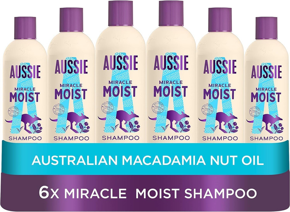 Aussie Miracle Moist Shampoo 300 ml - Pack of 6
