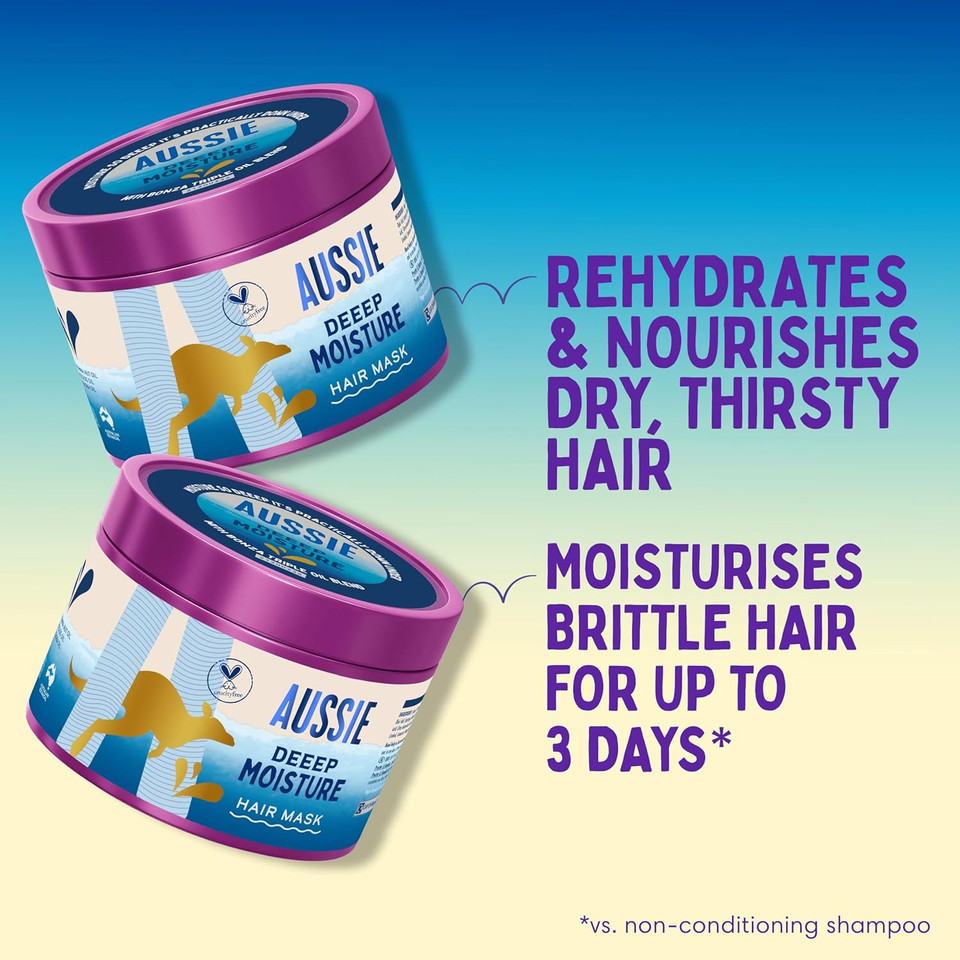 Aussie Deeep Moisture Hair Mask, Vegan Hair Treatment, 450ml