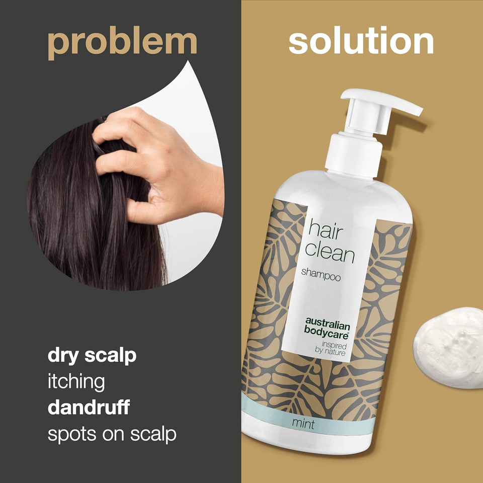Shampoo 500 ml Mint With 4-Terpineol, Known from Tea Tree Oil  Anti Dandruff - For Itchy, Flaky, Dry Scalp - Psoriasis & Eczema Care - Scalp Pimples Shampoo 500 ml Mint With 4-Terpineol, Known from Tea Tree Oil  Anti Dandruff - For Itchy, Flaky, Dry Scalp - Psoriasis & Eczema Care - Scalp Pimples