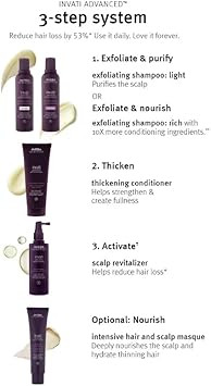 Aveda Invati Advanced System Set for All Hair Types - Reduce Hairfall - Liquid - All