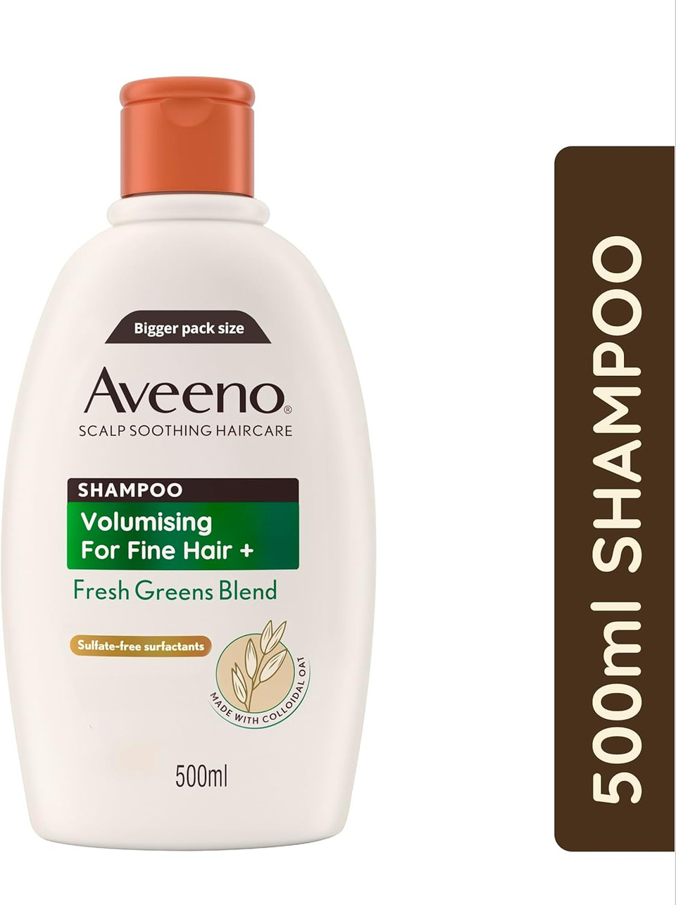 Aveeno Haircare Volumising Fresh Greens Blend Shampoo, 500ml