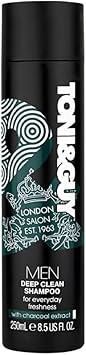 Toni & Guy Men Deep Clean Shampoo with Charcoal Extract, 250mlPremium Deep Cleansing Formula for Everyday Freshness, Purifying and Revitalizing Hair Care Pack of 3