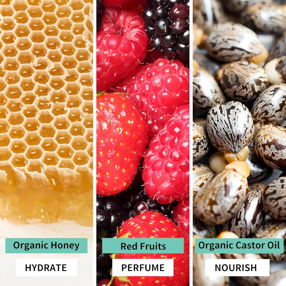 Bee Nature - Organic Kids Shampoo - Honey Mousse - Detangles & Nourishes - Fruity Sweetness Scent - Tear Free - 100% Natural - Suitable for Dry, Curly Hair - 2 Pieces(2 * 200ml)