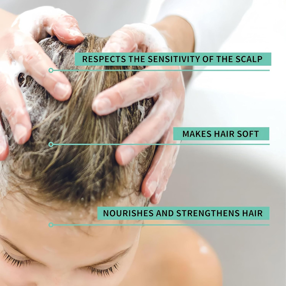 Bee Nature - Kids Shampoo - Organic Honey Mousse - Detangles & Nourishes - Tear Free - 100% Natural - Fruity Sweetness Scent - Suitable for Dry, Sensitive Skin and Scalp - 200ml