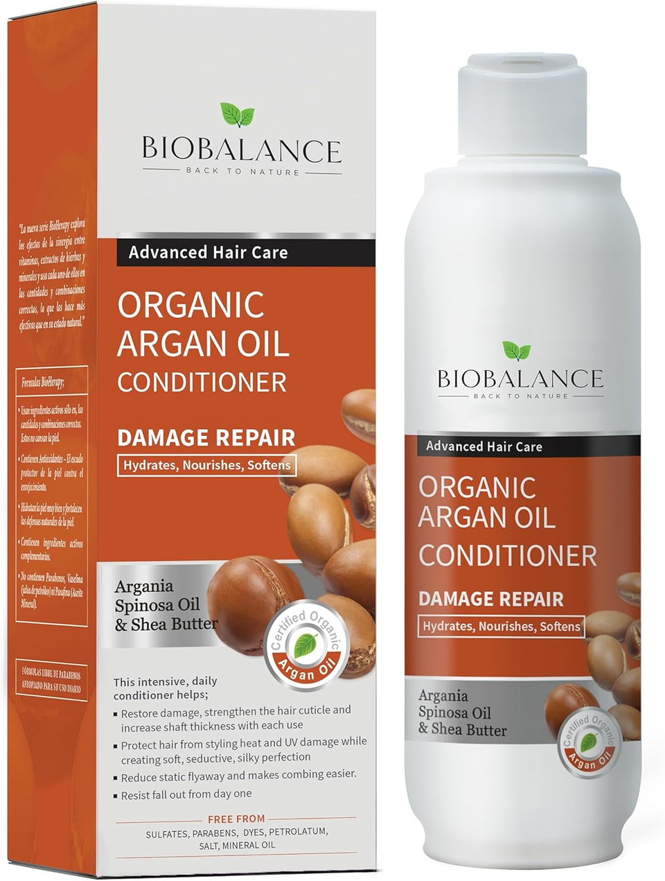 BIOBALANCE Organic Argan Oil Conditioner, 330ml