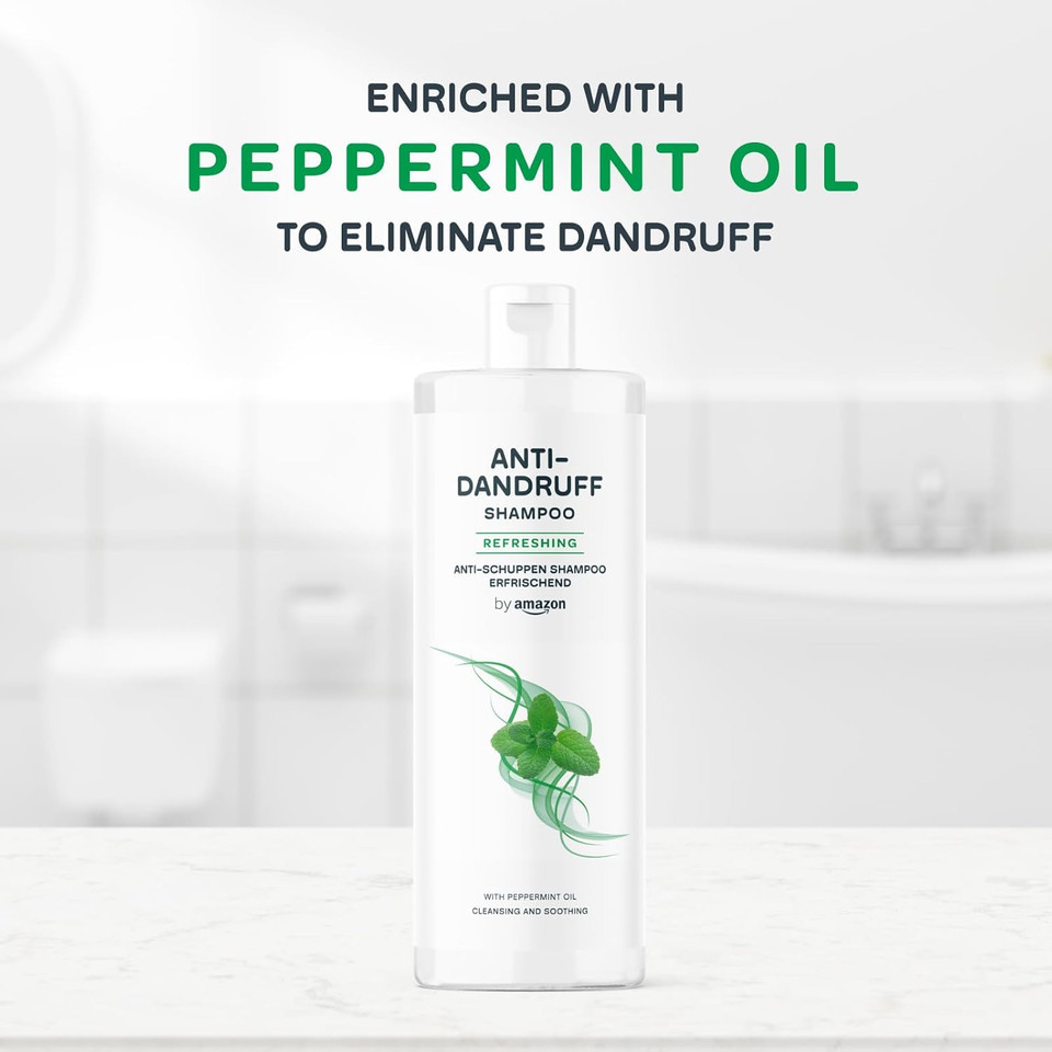 by Amazon Anti-Dandruff Shampoo, 2 x 400 ml (Pack of 2)