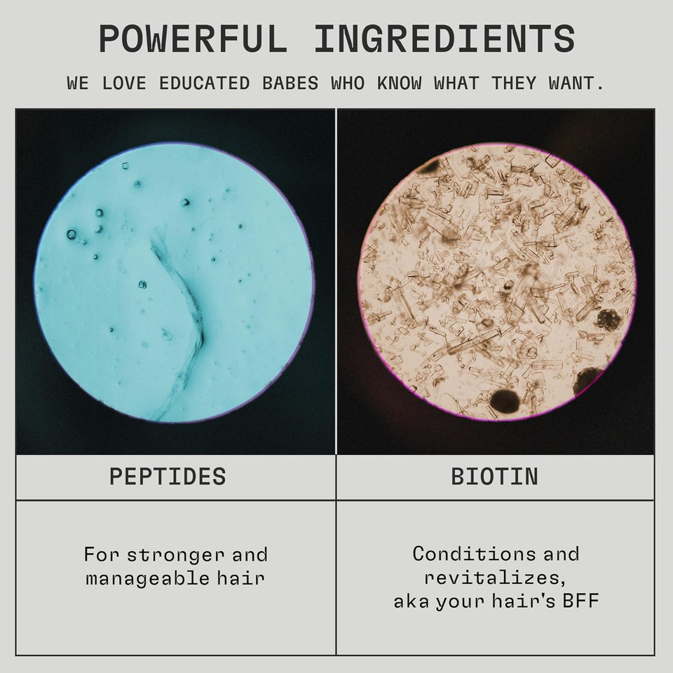 cleanjourney Pure Strength Hair Shampoo, EWG Verified, Infused with Peptides and Biotin, For Fragile and Damaged Hair, Clean Ingredients, Vegan, Vanilla Scent, 354 mL