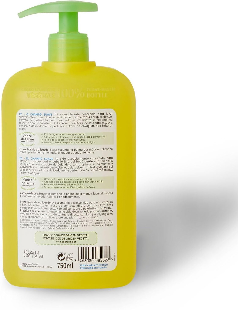 Corine De Farme Gentle Shampoo 750ml