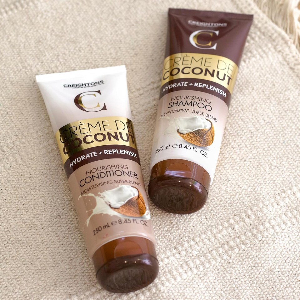 Creightons Crème de Coconut & Keratin Nourishing Conditioner (250ml) - Beautifully Blended with Coconut Milk & Keratin. Hydrate, Nourish & Indulge Your Hair
