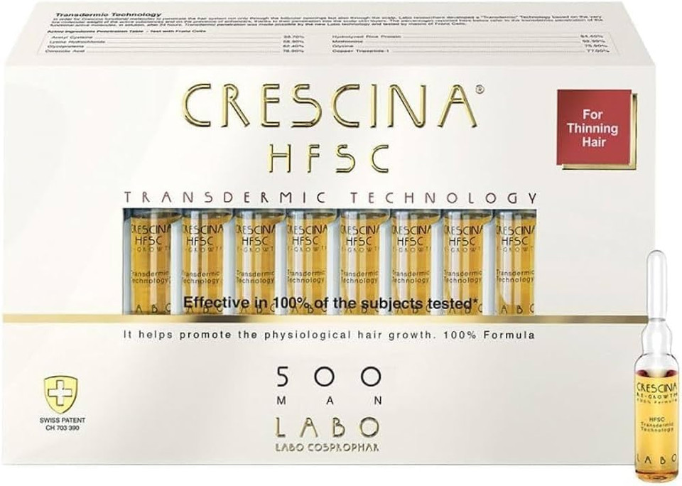 CRESCINA HFSC TRANSDERMIC technology ampoules for hair regrowth, 500, N 20