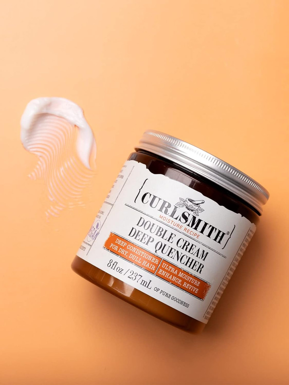 Curlsmith - Double Cream Deep Quencher - Vegan Moisturising Deep Conditioner for Ultra Dry, Wavy, Curly or Coily Hair (227g)