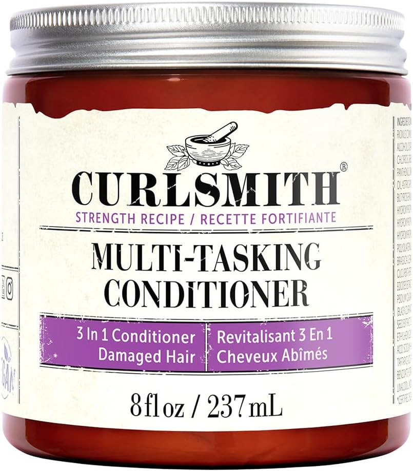Curlsmith  Multi-Tasking Conditioner, 3 in 1 Conditioner with Proteins, for Damaged Hair 237ml