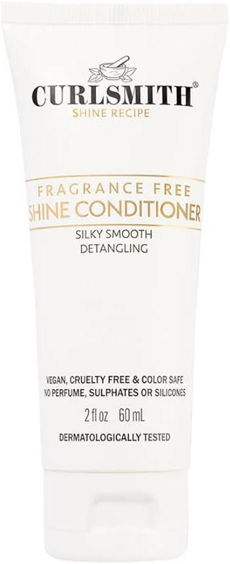 Curlsmith - Shine Conditioner, Gentle and Moisturising, Sensitive, Fragrance Free for All Curl and Hair Types, Vegan (59ml)